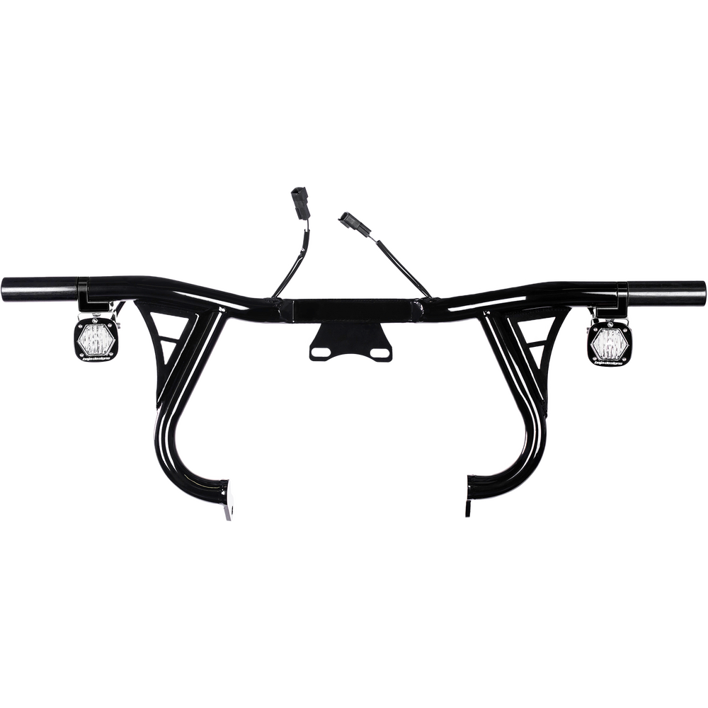 Santoro Fabworx Crash Guard w/ Baja Lights for Harley Touring