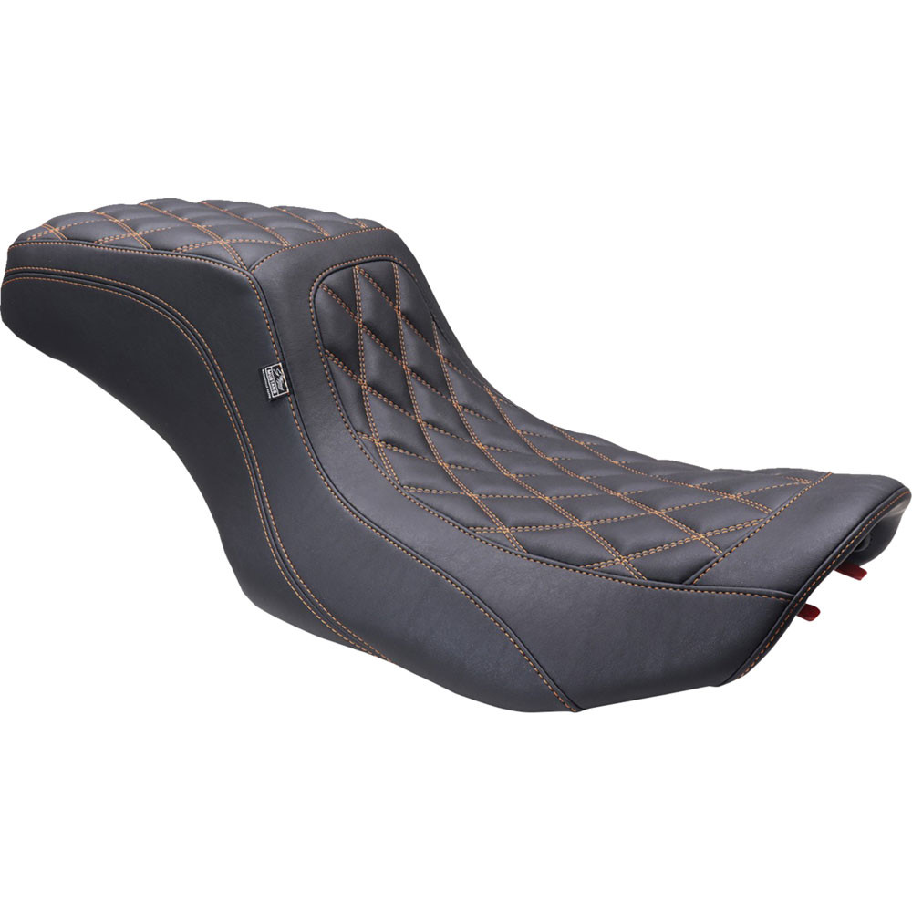 Mustang Squareback 2-Up Full Double Diamond Seat for 2024 Harley