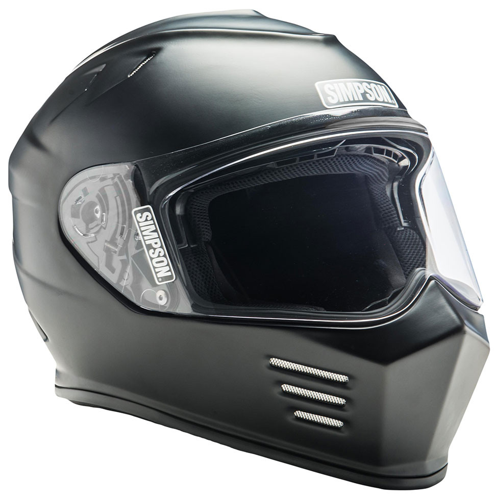 Simpson Ghost Bandit Helmet - Matte Black - Get Lowered Cycles