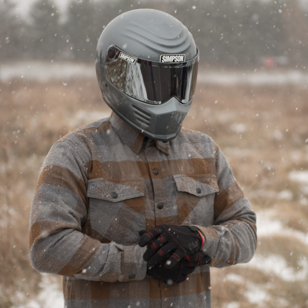 Simpson Outlaw Bandit Motorcycle Helmet - Gunmetal - Get Lowered