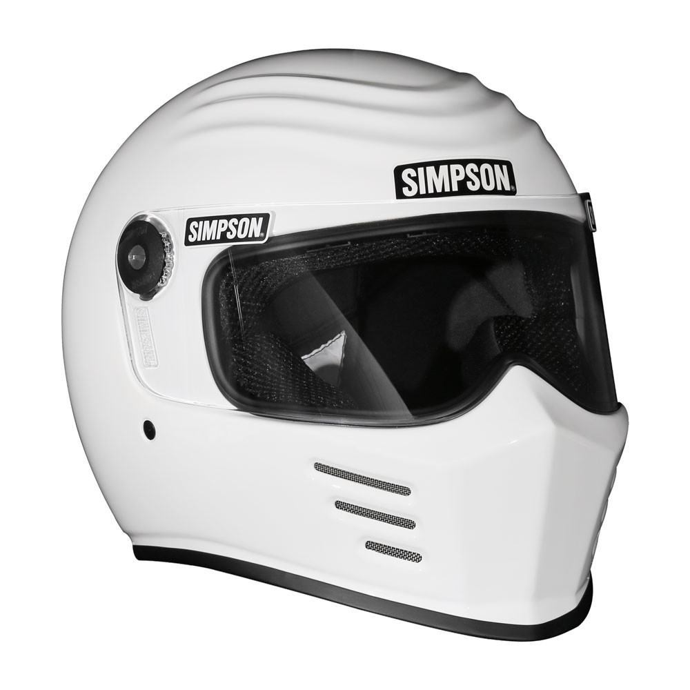 Simpson Outlaw Bandit 3 Motorcycle Helmet - White - Get Lowered Cycles