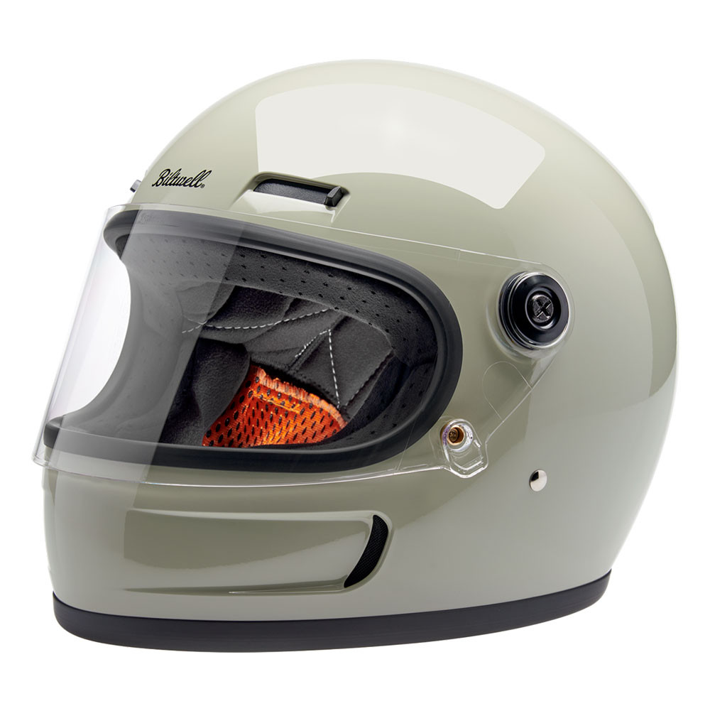 biltwell motorcycle helmets uk Gringo SV helmet gloss silver  LEGACY85 New Dual Density expanded polystyrene (EPS) internal safety shell absorbs and dissipates impact energy without compromising comfort Biltwell Gringo S ECE 22.06
