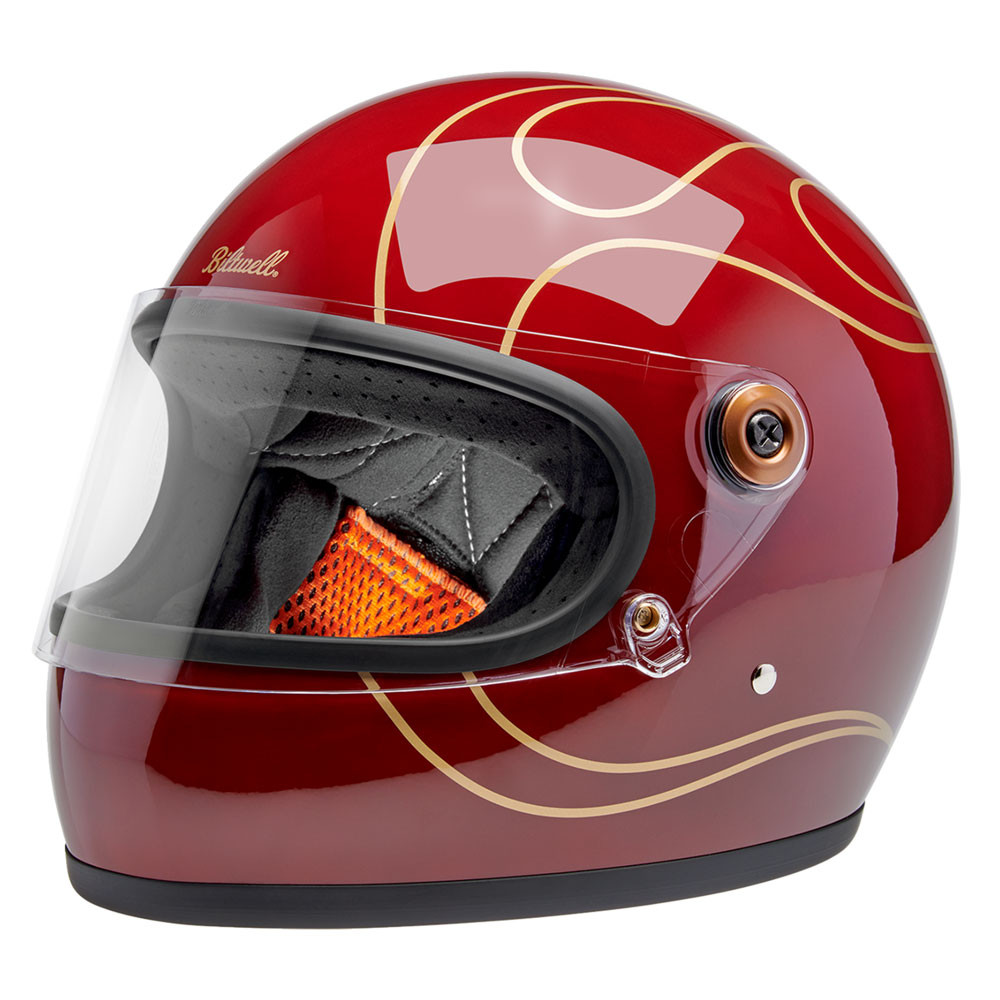 Biltwell Gringo S ECE Gloss Garnet Red Helmet - Get Lowered Cycles