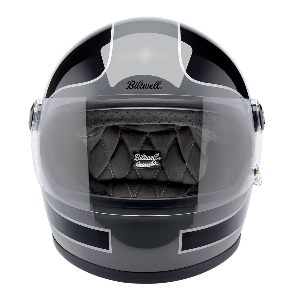 Biltwell Gringo S ECE Gloss Tracker Storm Gray/Black Helet - Get