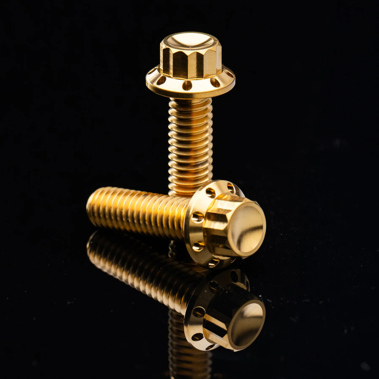 Arlen Ness Lifter Block Titanium 12-Point Bolt Kit for Harley 