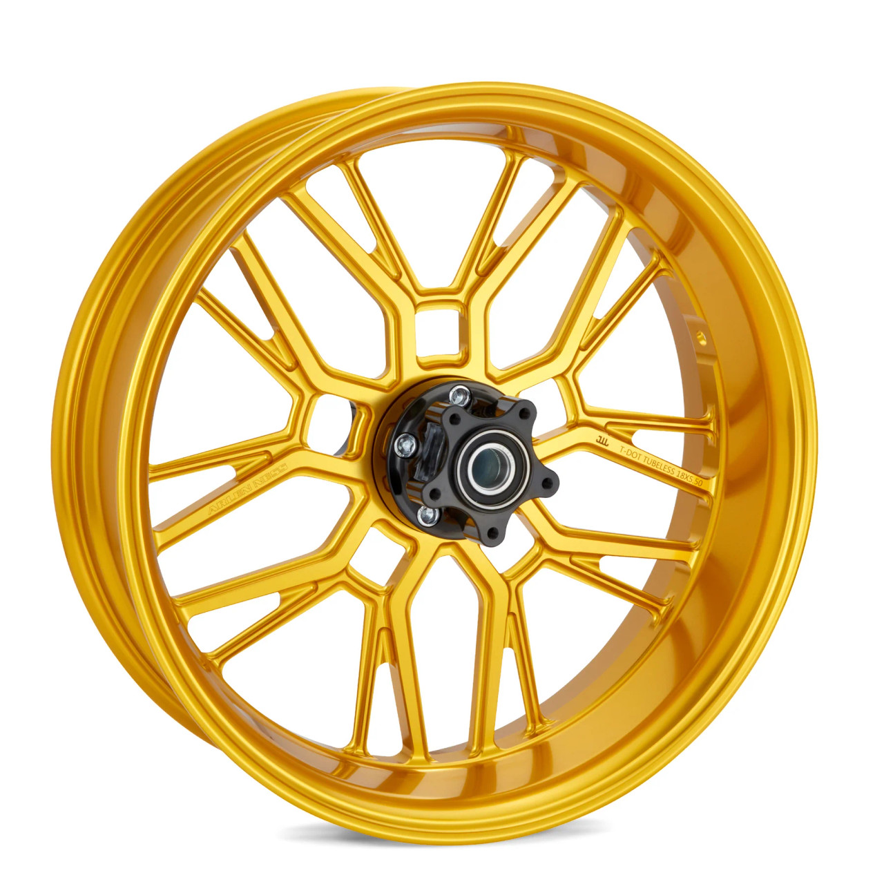 Arlen Ness Split Spoke Forged Wheels Gold – Premium Forged Alloy