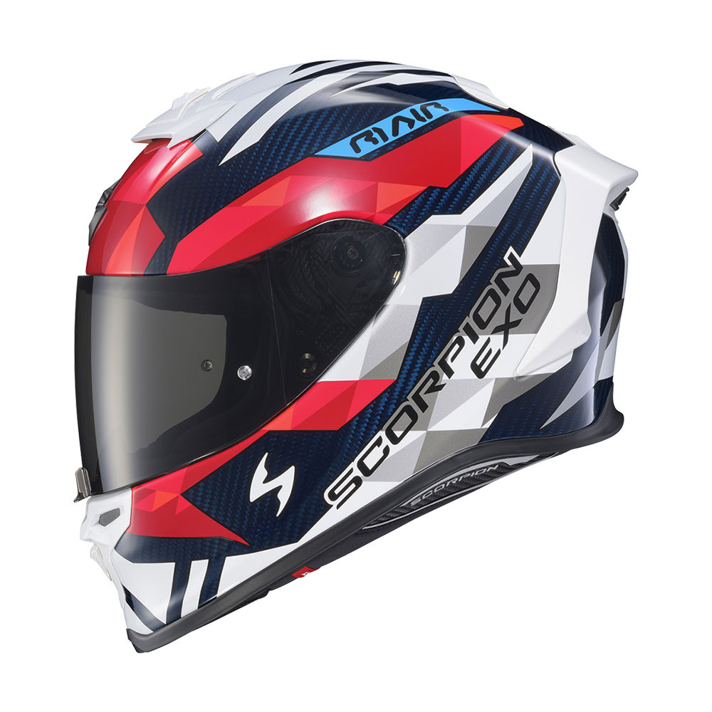 scorpion exo 1400 helmet carbon ScorpionEXO ST1400 Fiber Full Face Sport Touring Street Motorcycle - Bluetooth Ready Speaker Pockets DOT ECE Solid (Gloss Black Crywolf HH-65 Corvus Half Helmet Color:Black with Red and White Paisley Tec II ratchet system