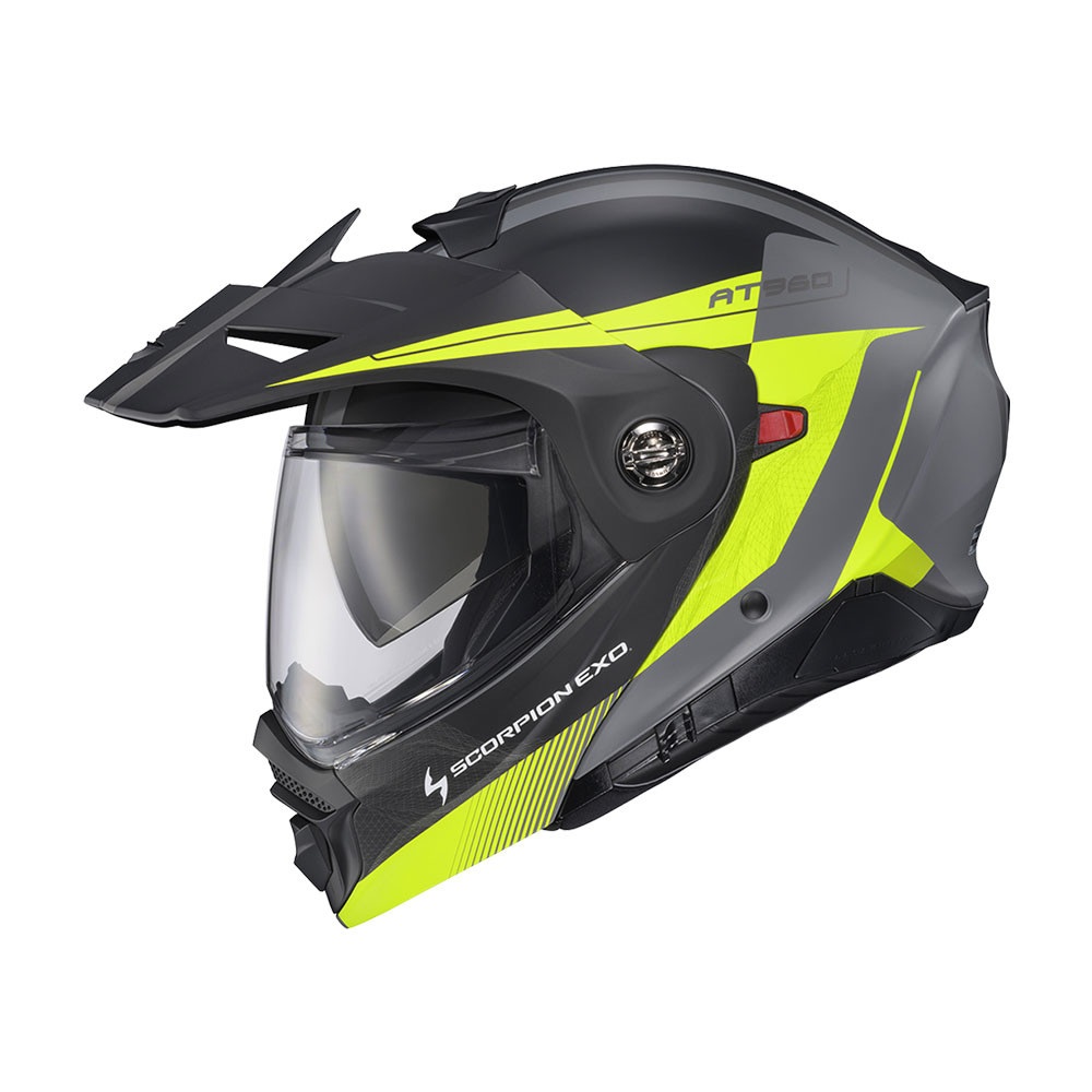 scorpion closeout modular helmets AT-960 Helmet Solid AT960 Modular Helmet has evolved from one of the most popular Adventure Motorcycle helmets on the market Scorpion EXO-AT960 Modular Helmet -