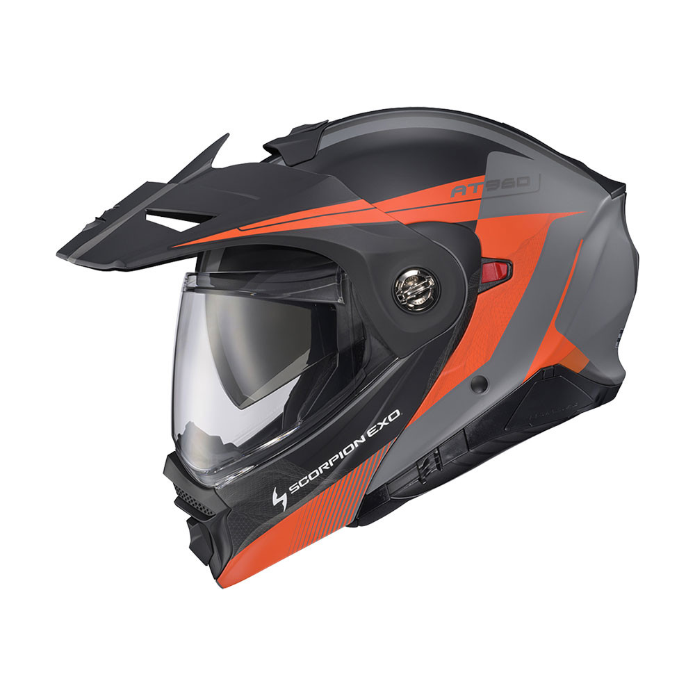 ヘルメット×2 プロテクター×1 インカム×2 Scorpion EXO-AT960 Modular Helmet - Topographic 2 - Get Lowered Cycles