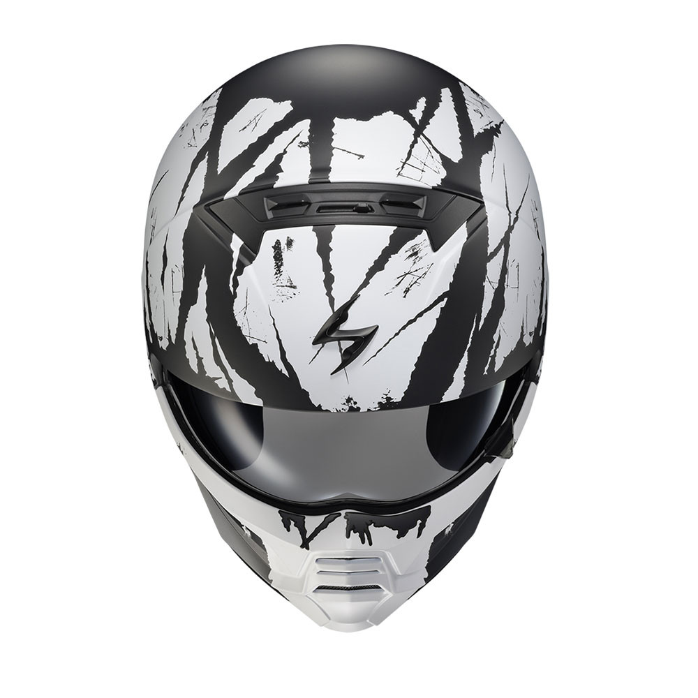 covert motorcycle helmets SCORPION X CONCRETE COWBOYS GLOSS BLK 1 convertible helmet featuring a refined 1/2 helmet profile Scorpion EXO Covert X Marauder