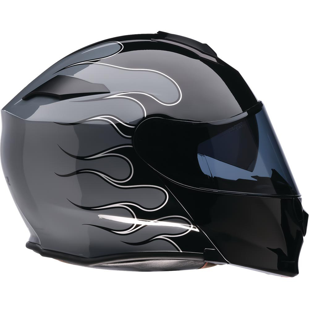 Z1R Solaris 2.0 Modular Helmet - Flames - Get Lowered Cycles