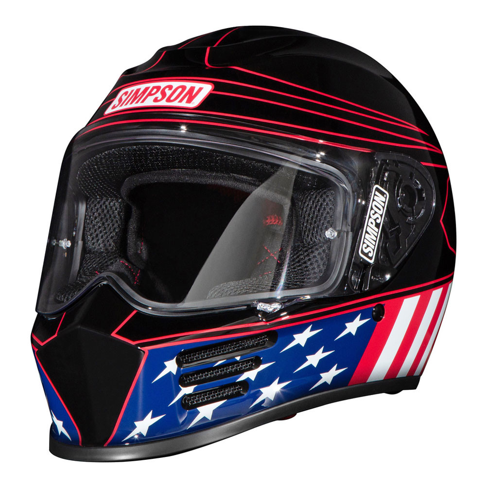 Simpson Speed Bandit Motorcycle Helmet - Americana Classic - Get