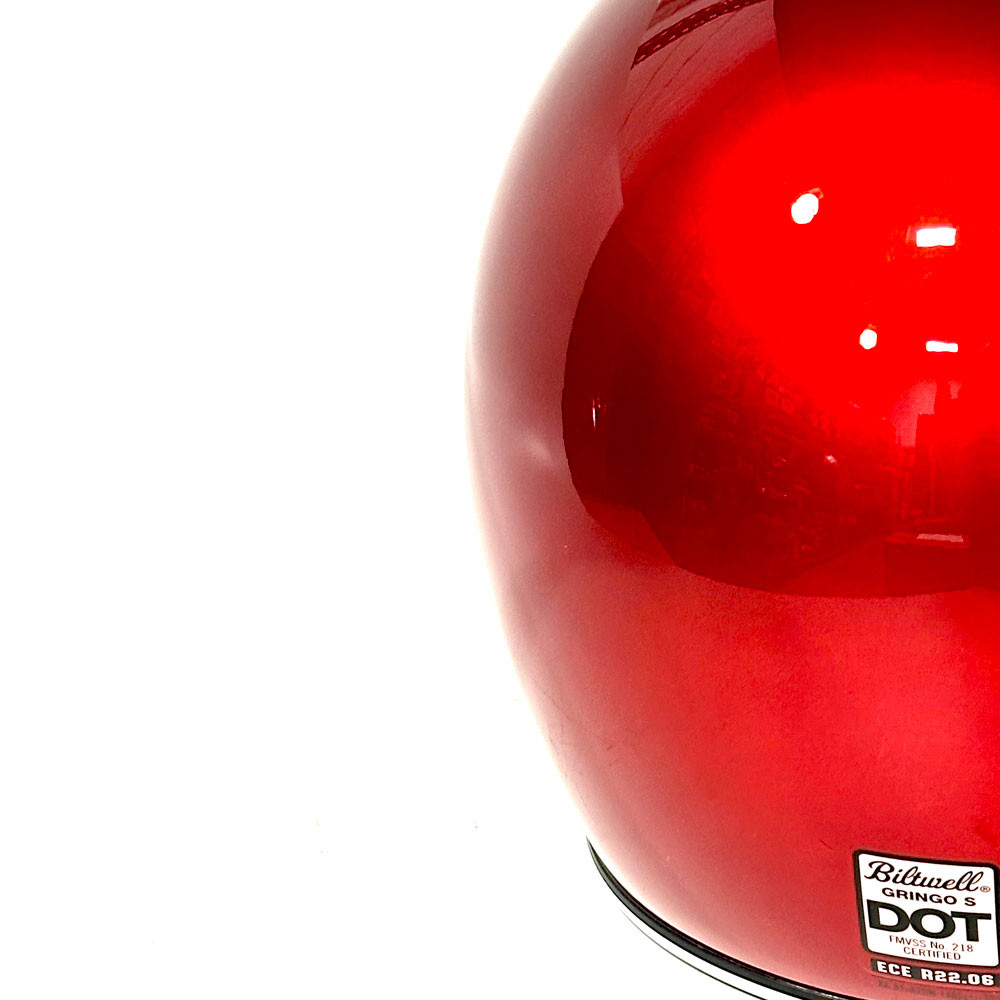 Biltwell Gringo S ECE Metallic Cherry Red Helmet - X-Large - Get