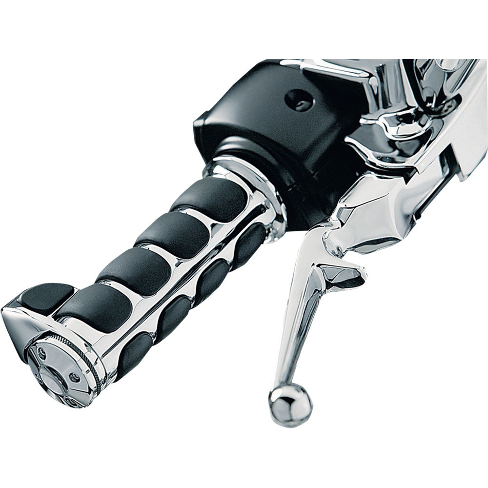 Kuryakyn Premium ISOGrips with Contoured Throttle Boss for Harley