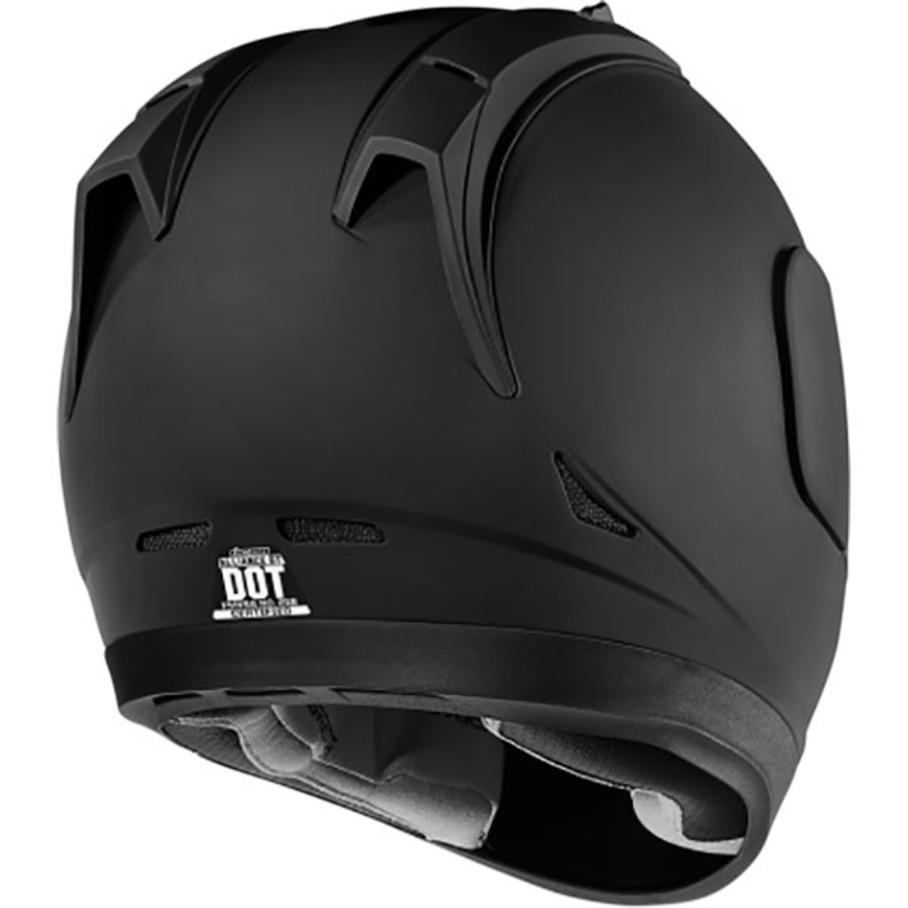 Icon Alliance Dark Motorcycle Helmet - Get Lowered Cycles