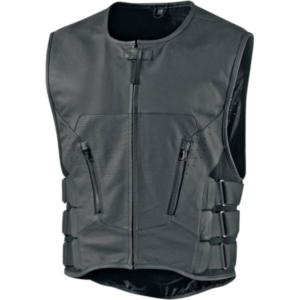 Icon Regulator D30 Stripped Motorcycle Vest - Get Lowered Cycles