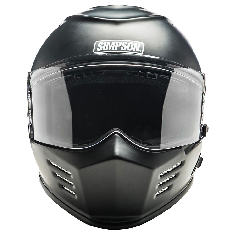Simpson Ghost Bandit Helmet - Matte Black - Get Lowered Cycles