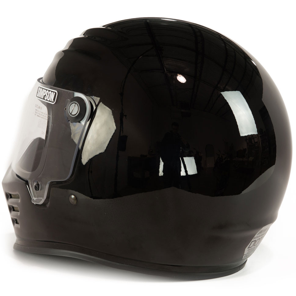 Simpson Outlaw Bandit Motorcycle Helmet - Gloss Black - Get