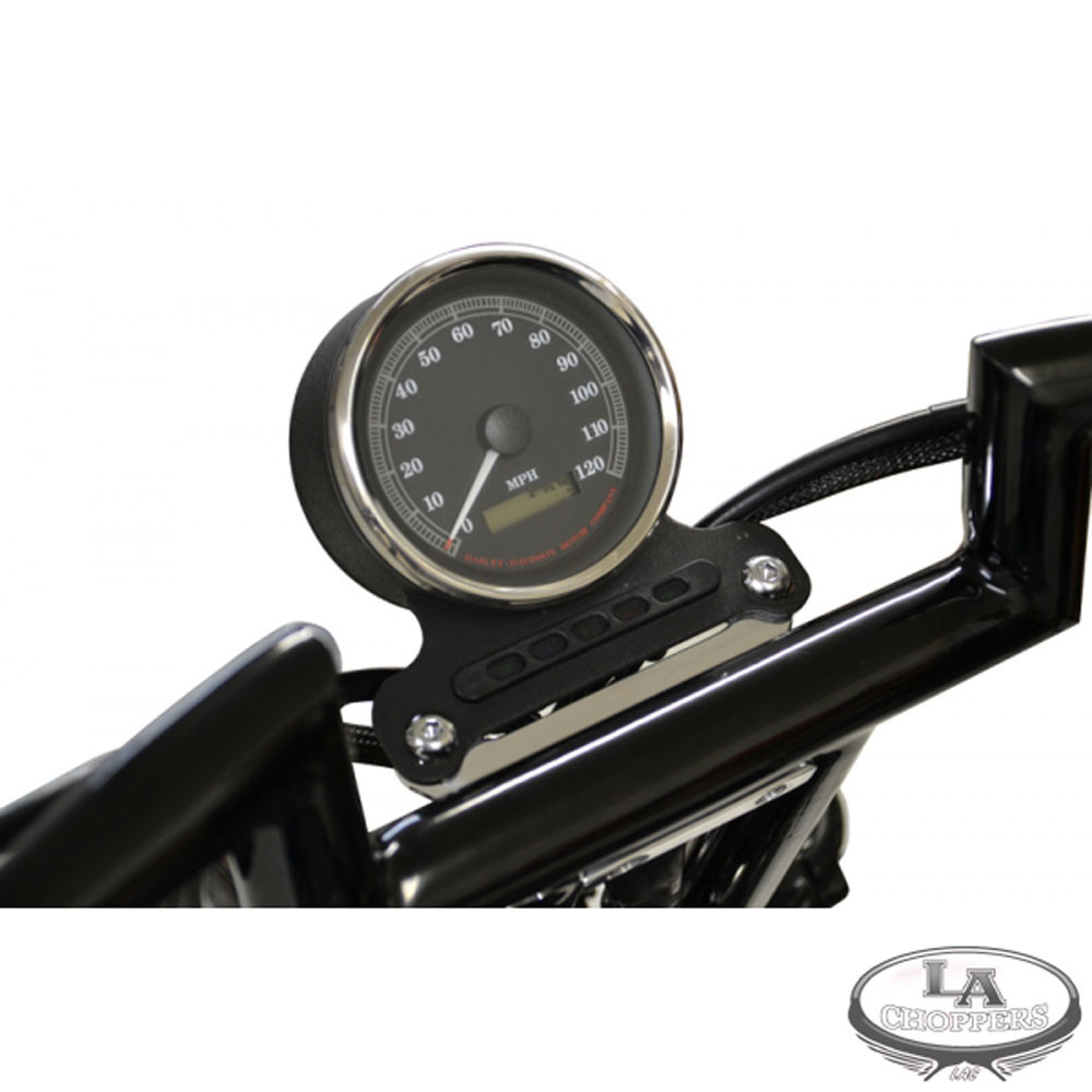 BURLY T-BAR GAUGE MOUNT ハーレー　メーターマウント LA Choppers T-Bar Gauge Mount for Harley - Get Lowered Cycles