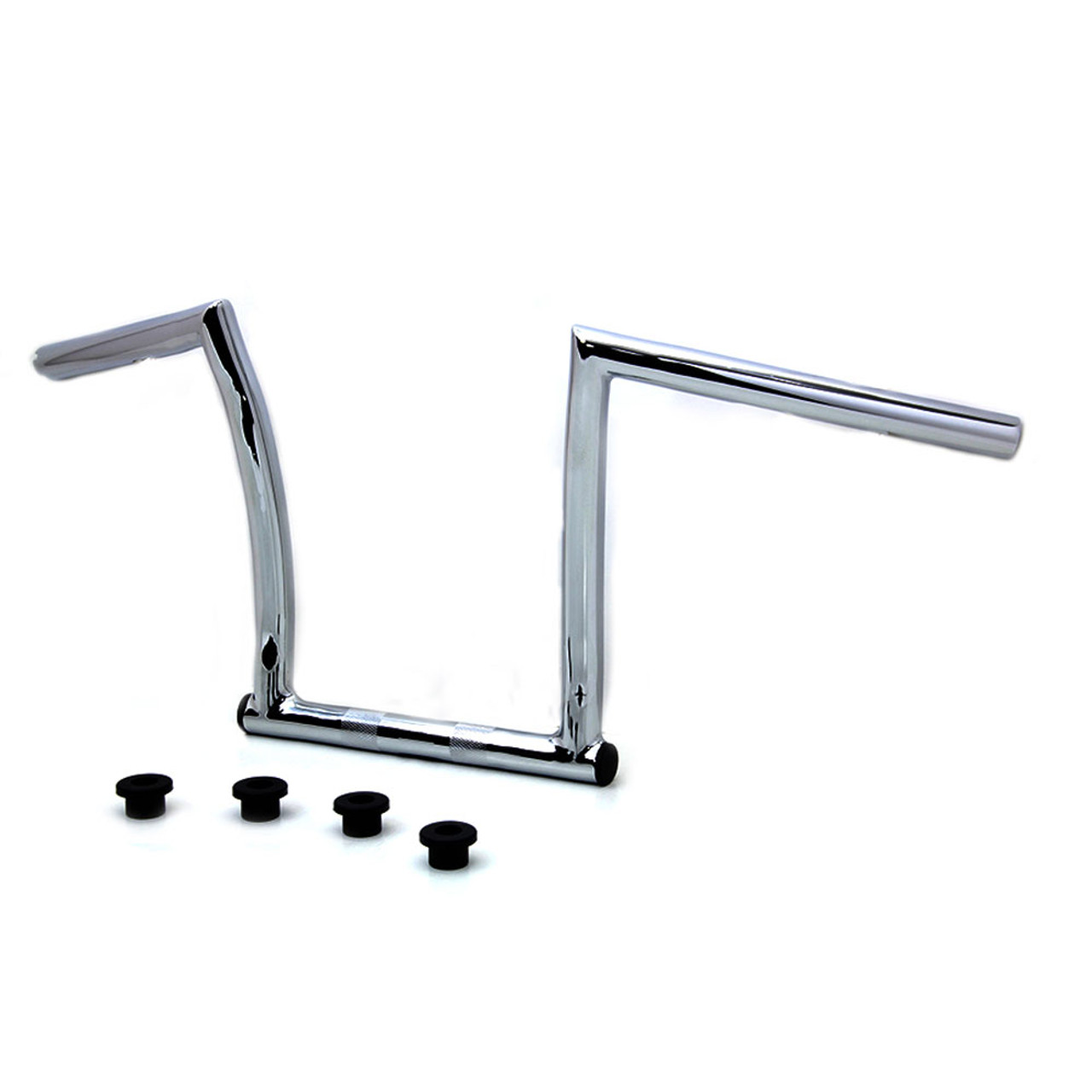 HardDrive Traditional 10" ZBars Handlebars Chrome Get Lowered Cycles