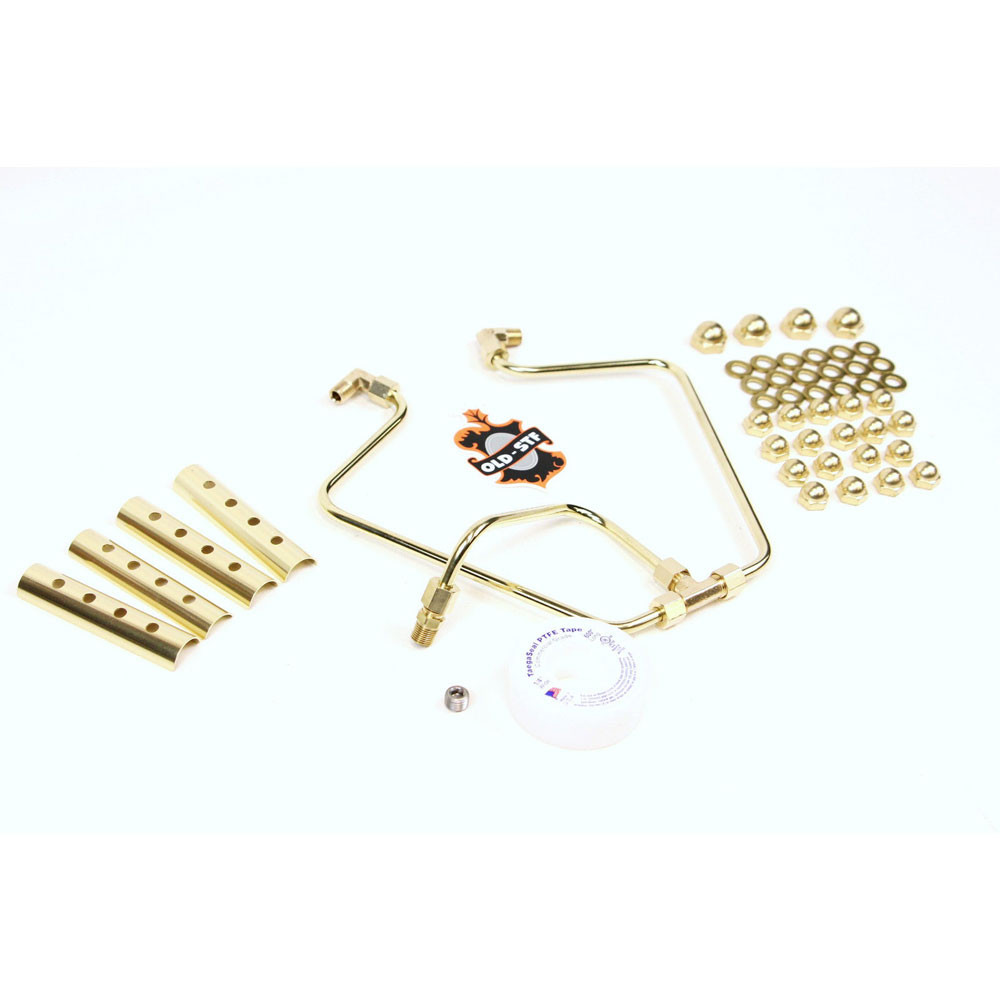 OldStf Rocker Box Split Oil Lines for 19661984 Harley Shovelhead