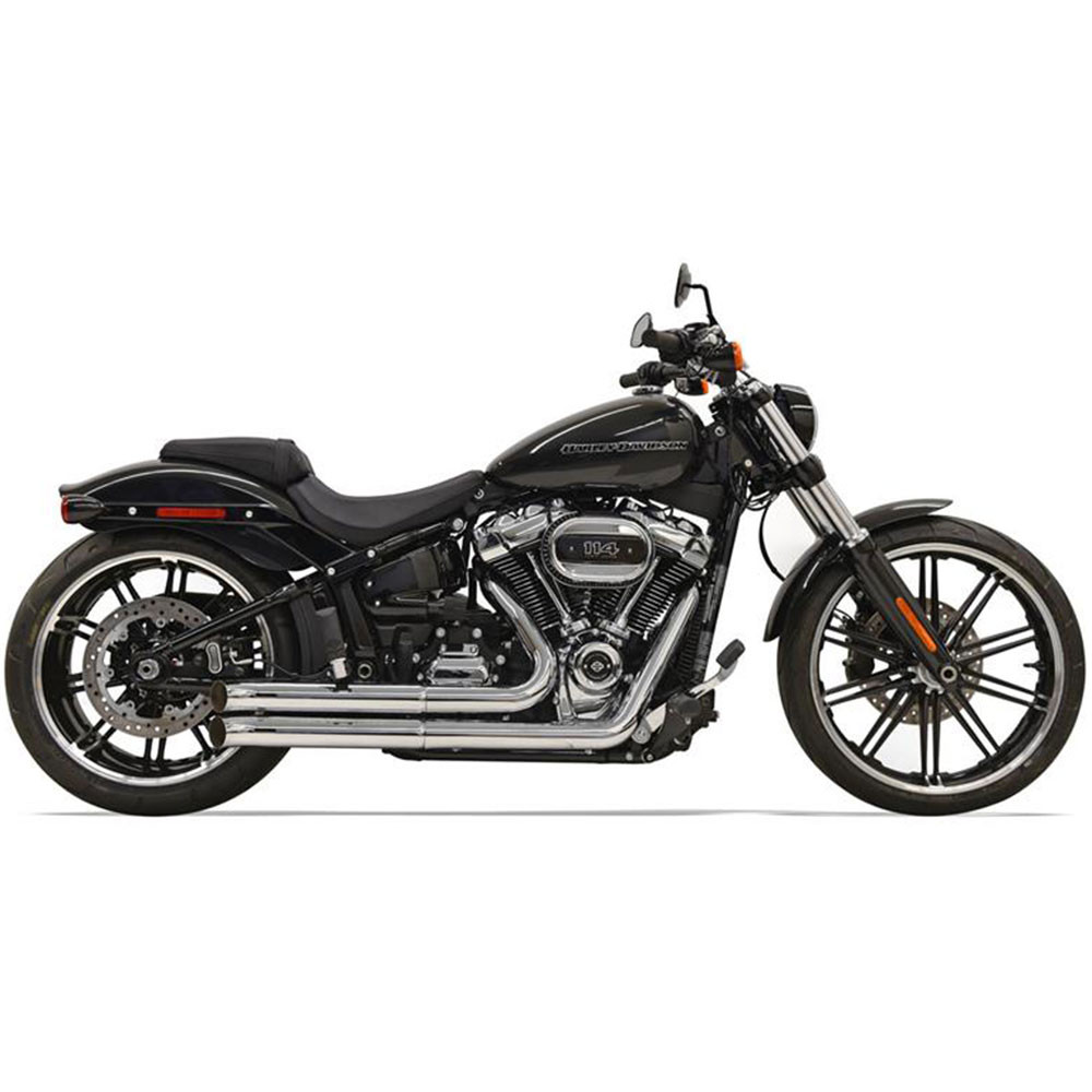 Bassani Pro Street Chrome Turn Out Exhaust for 2018-2023 Harley