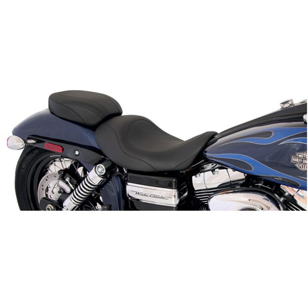 Mustang Wide Tripper Forward Solo Seat for 2006-2017 Harley Dyna