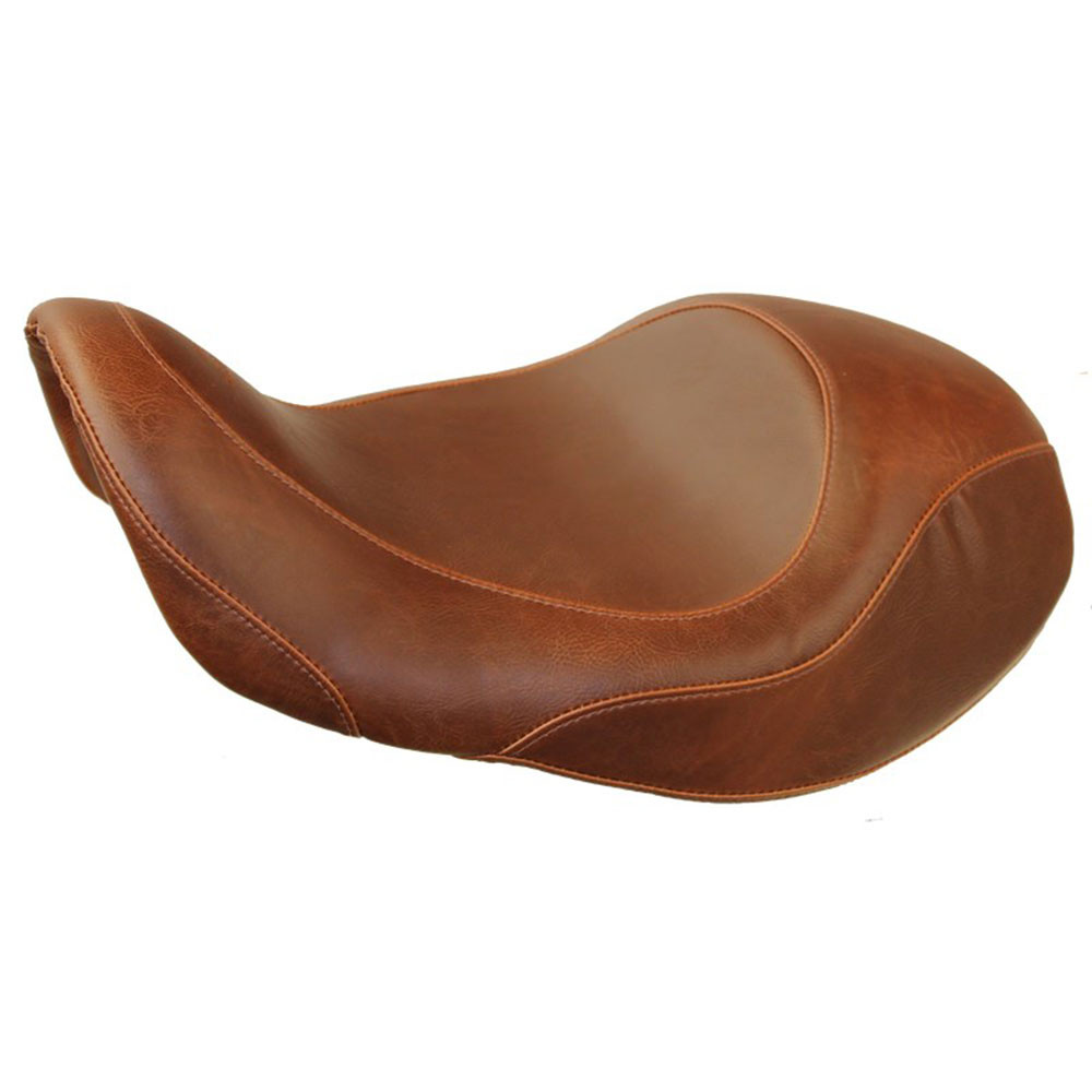 Mustang Wide Tripper Forward Distressed Brown Solo Seat for 2006