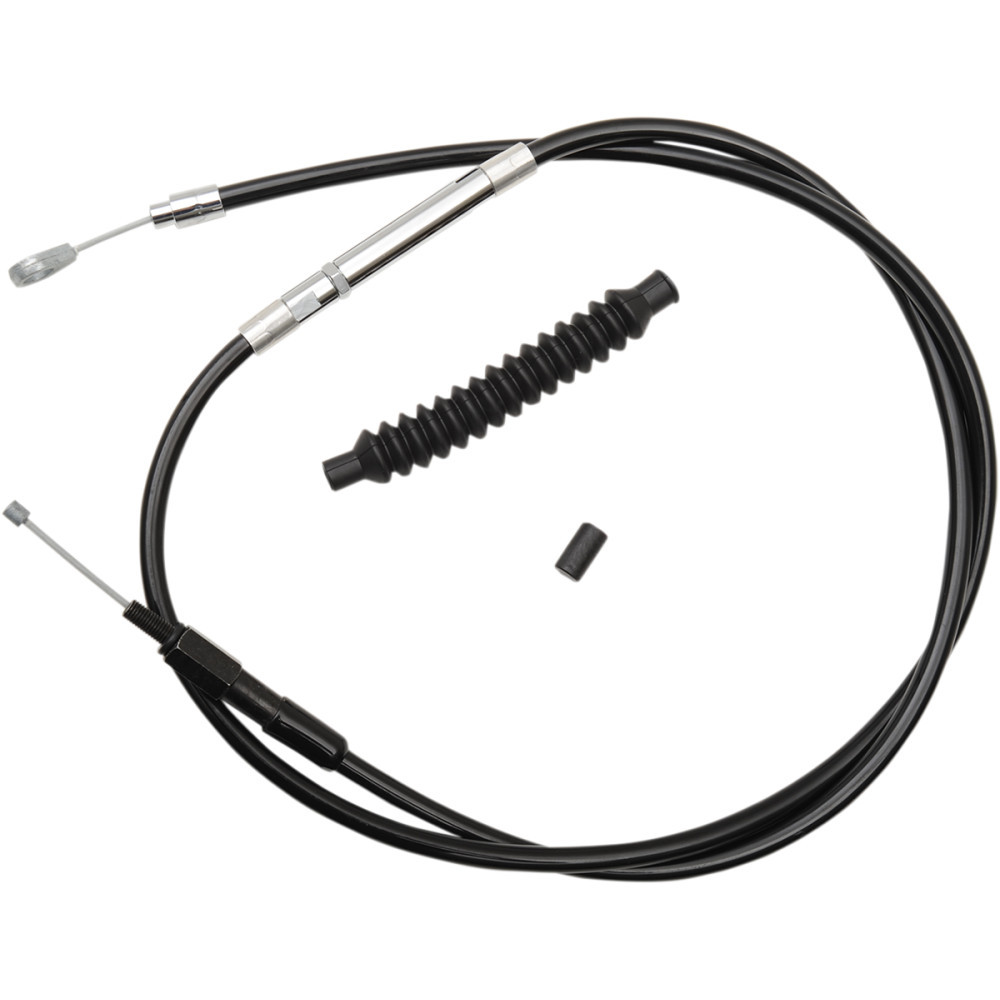 LA Choppers Black/Stainless Clutch Cable for 12