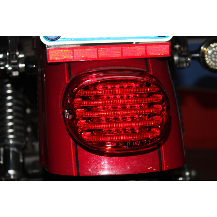 Custom Dynamics Low Profile LED Tail Light for Harley w/ OEM Squareback