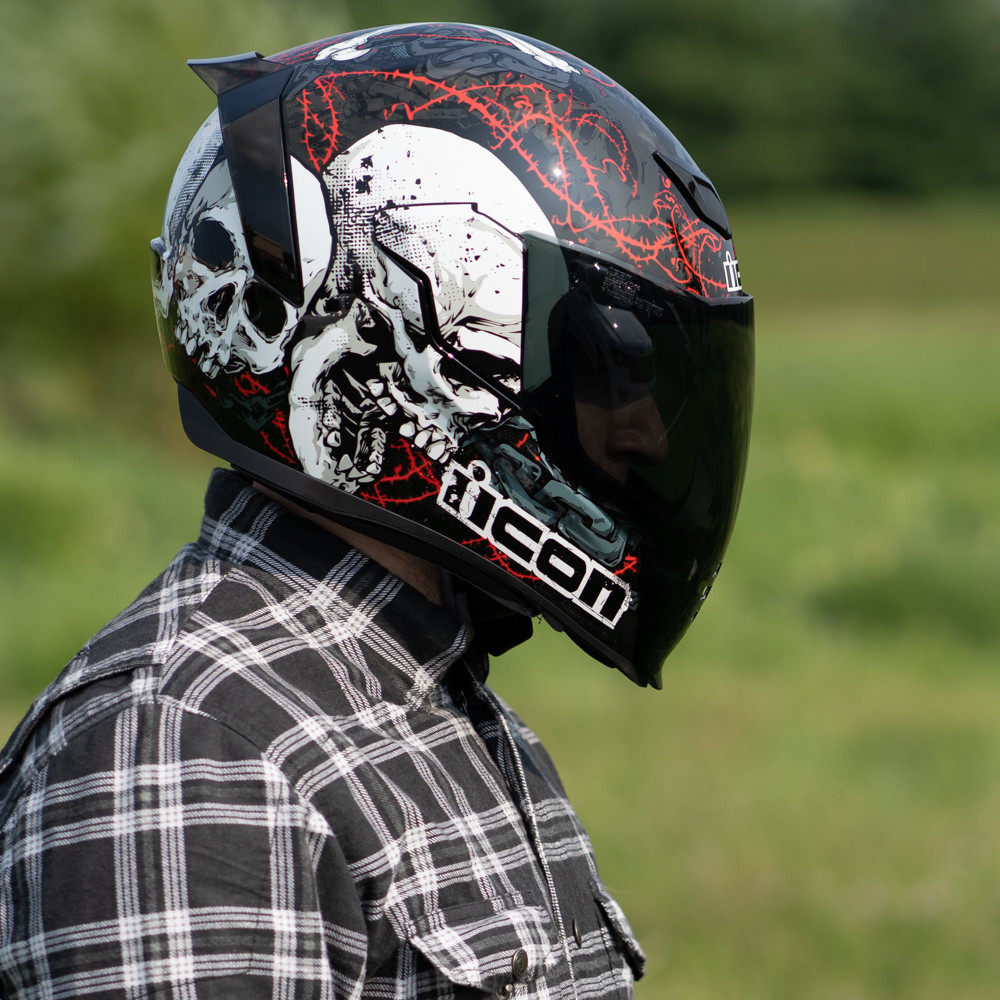 Icon Airflite Skull 18 Helmet - Get Lowered Cycles
