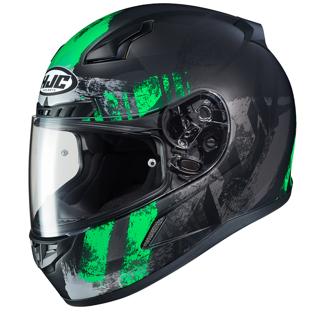 hjc helmet green