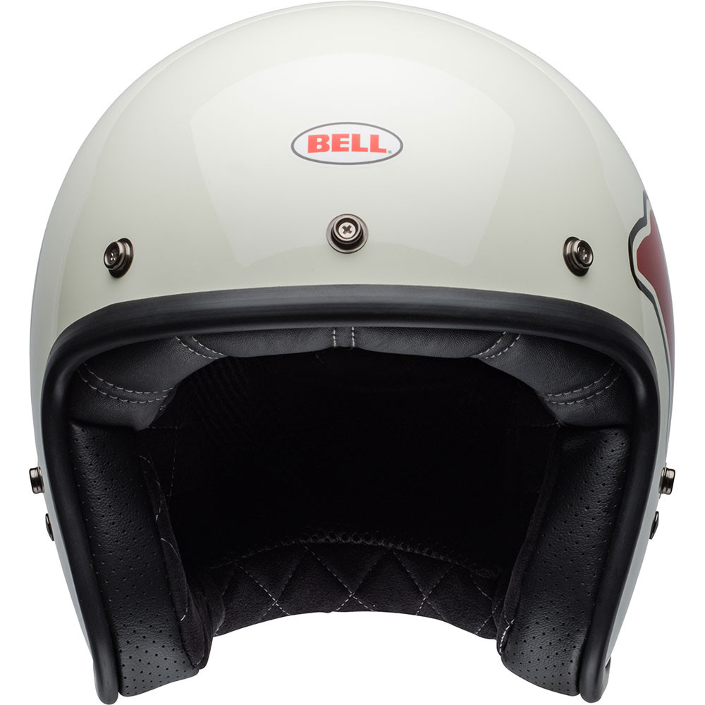 Bell Custom 500 RSD WFO Gloss White/Red Helmet - Get Lowered Cycles