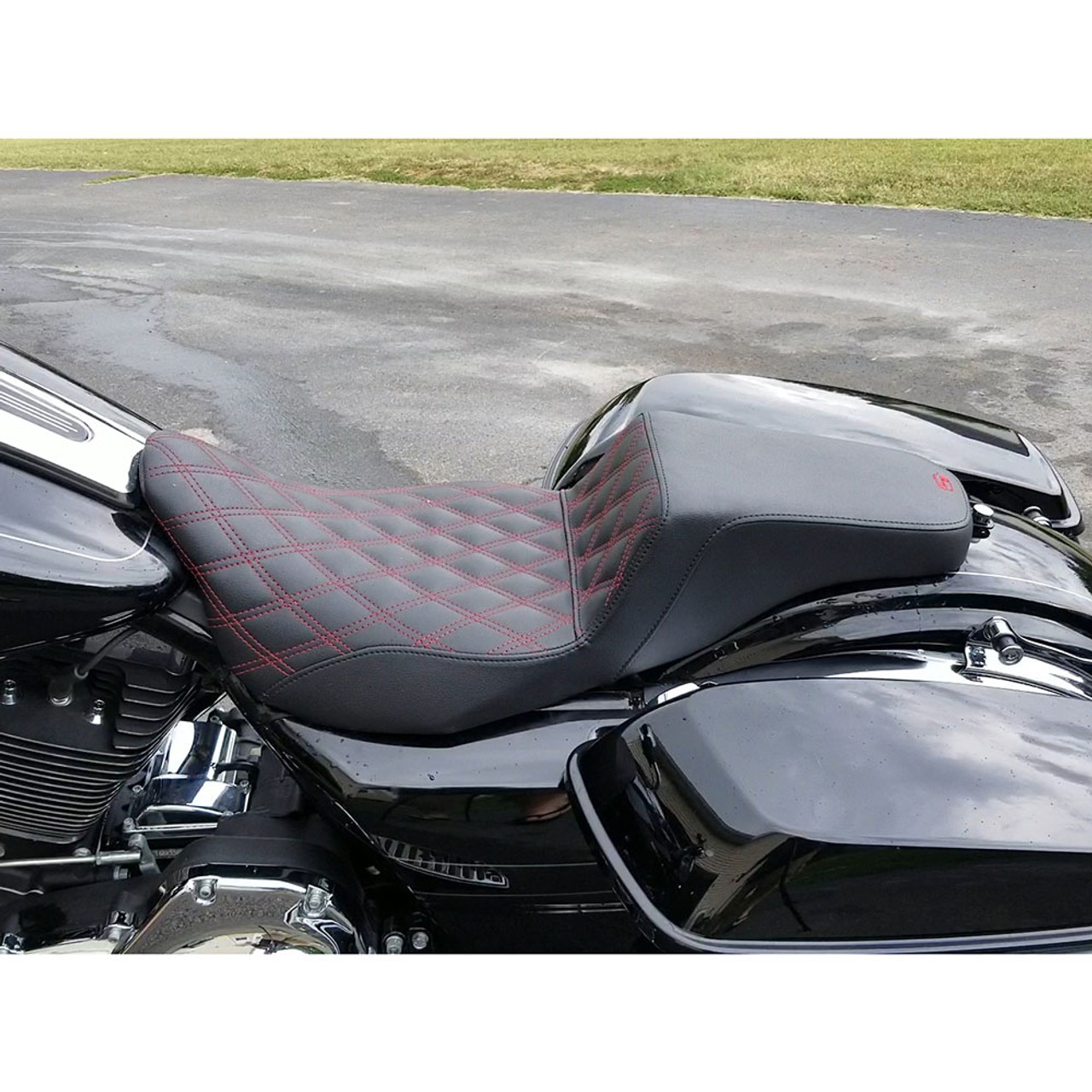 Saddlemen Step Up Seat for Harley Touring Models - Custom Design - Get Lowered Cycles