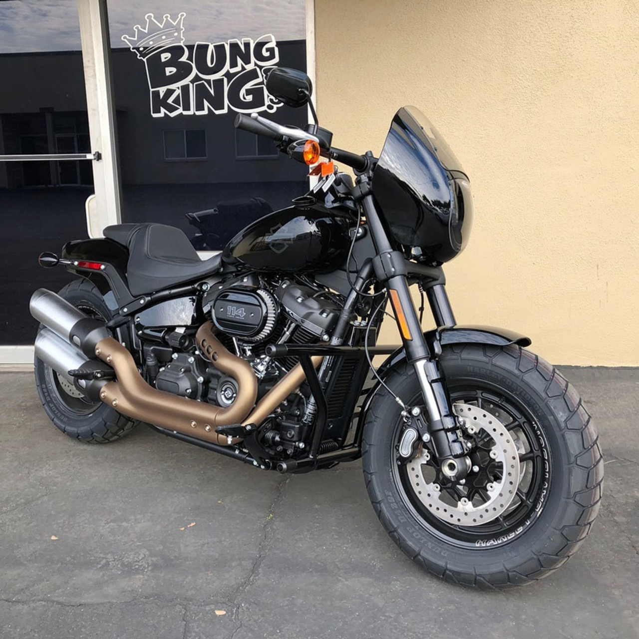 Bung King Highway Peg 2 Step Crash Bar for 2018-2022 Harley Softail w/  Forward Controls