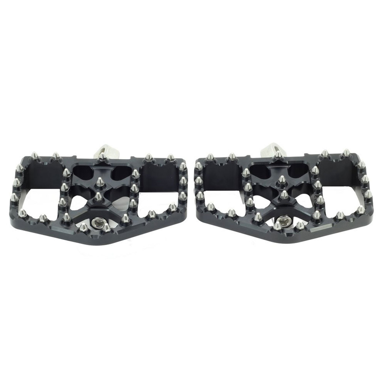 Flo Motorsports V4 Mini Floor Boards Foot Pegs for Harley - Black