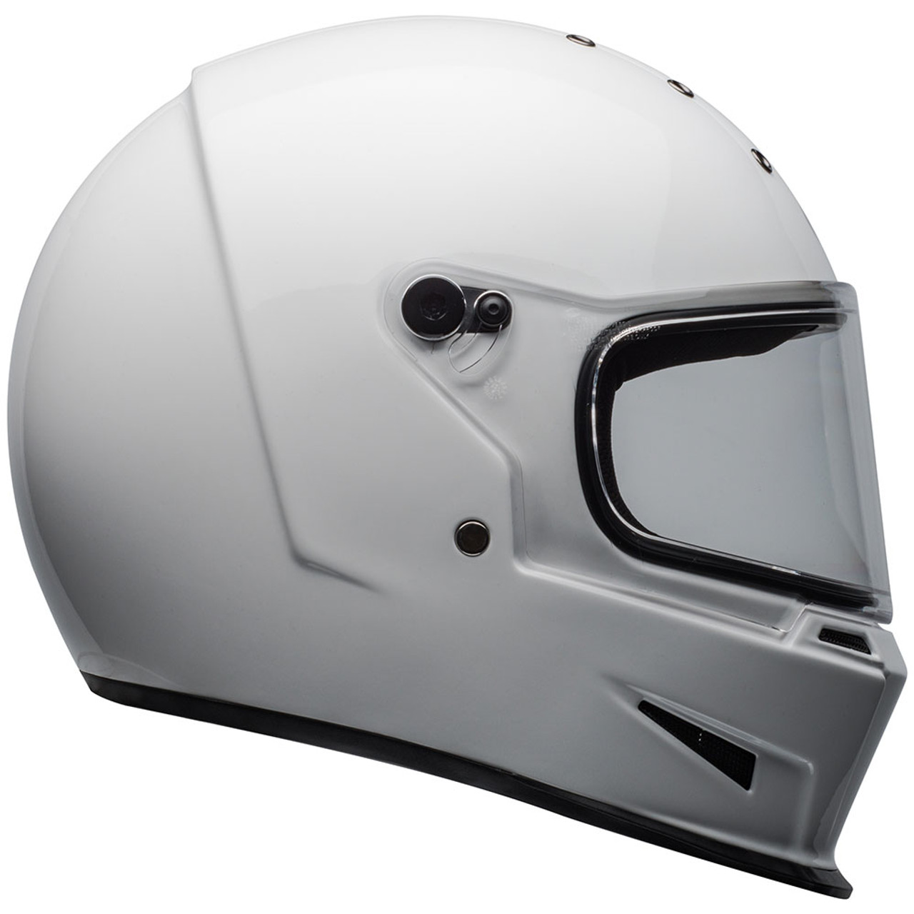 Bell Eliminator Gloss White Helmet - Get Lowered Cycles