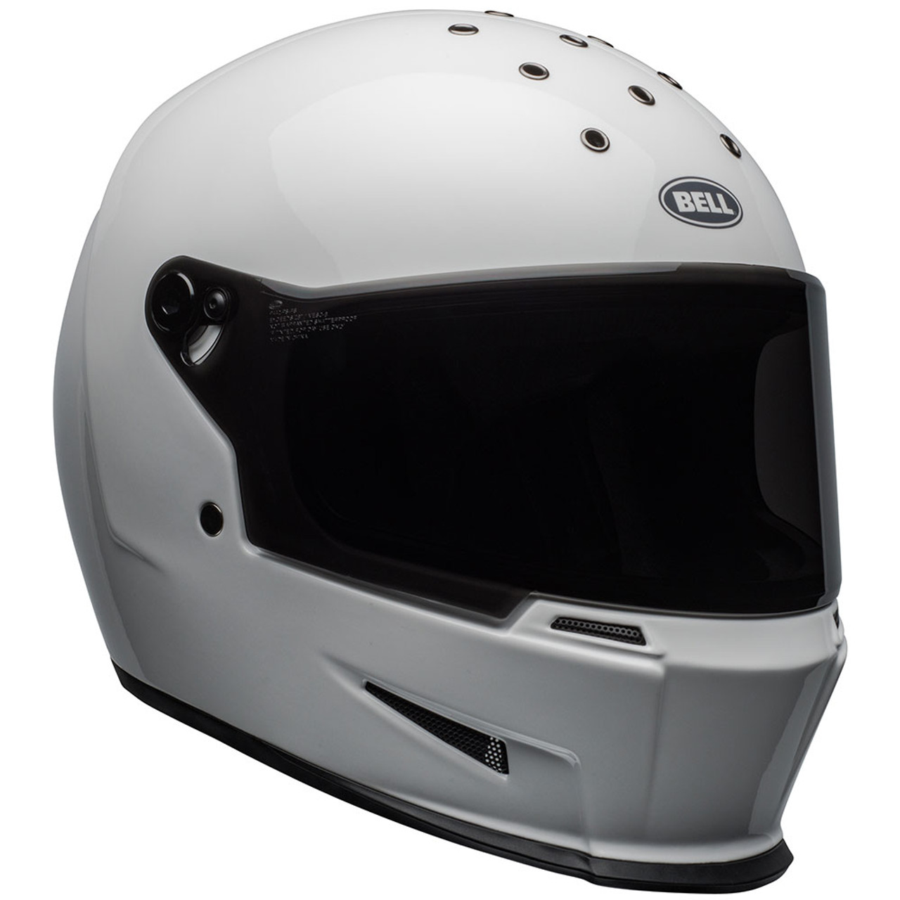 Bell Eliminator Gloss White Helmet - Get Lowered Cycles