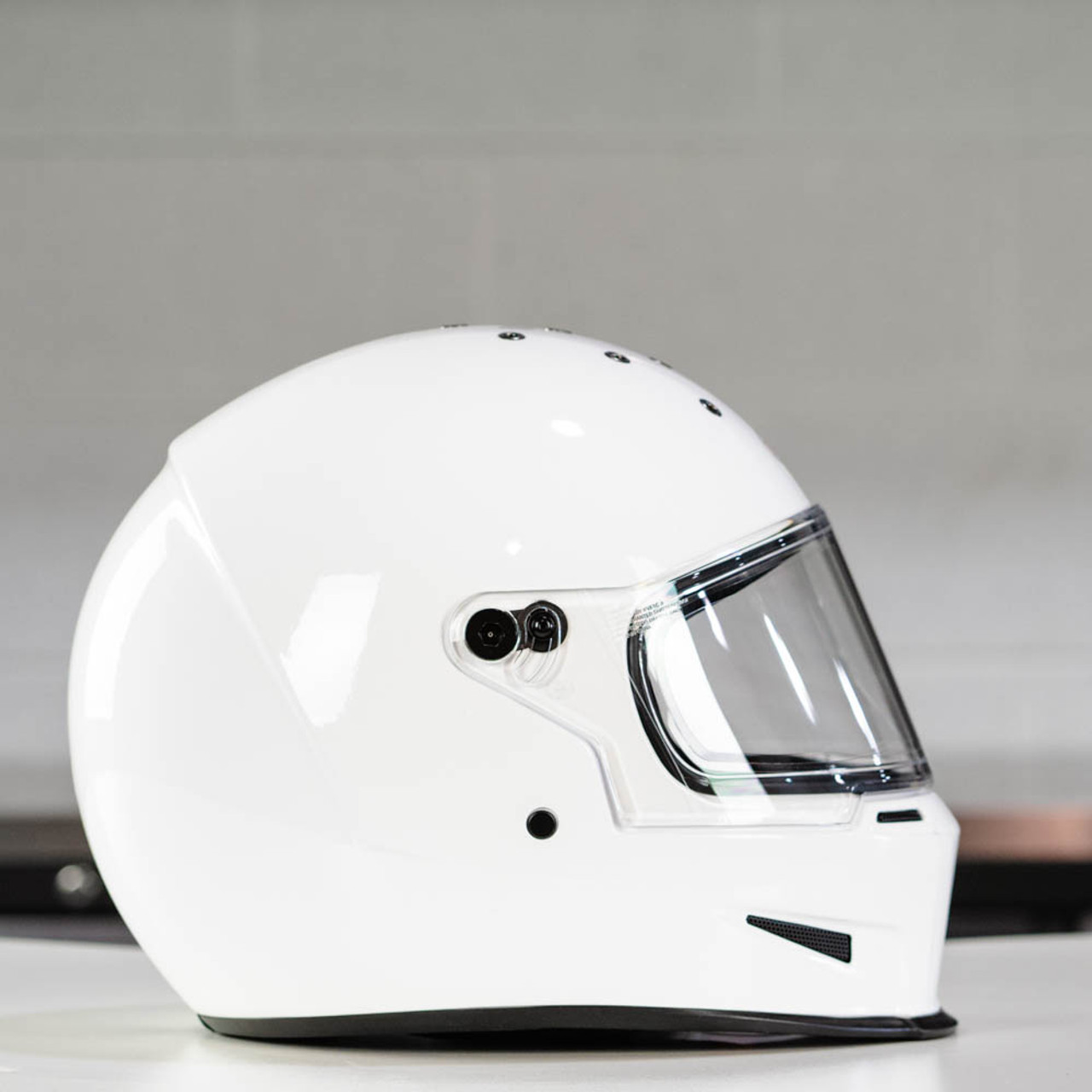 Bell Eliminator Gloss White Helmet - Get Lowered Cycles