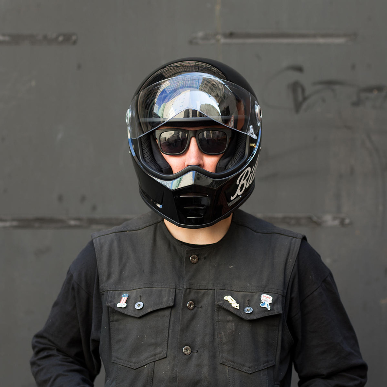 America Europe Helmet Biker Custom Vintage rétro taille L \u0026 DOT Casque  intégral Biltwell Lane Splitter Gloss Black/Gold noir brillant Gold  homologué double homologation ECE Vêtements de protection co Casques