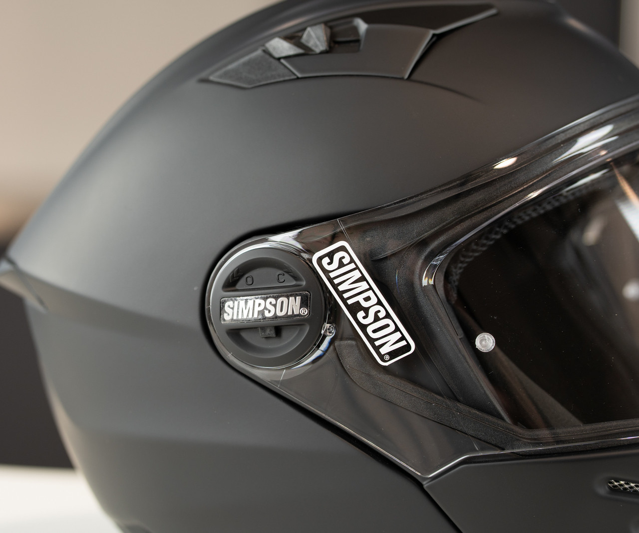 Simpson Mod Bandit Helmet - Matte Black - Get Lowered Cycles