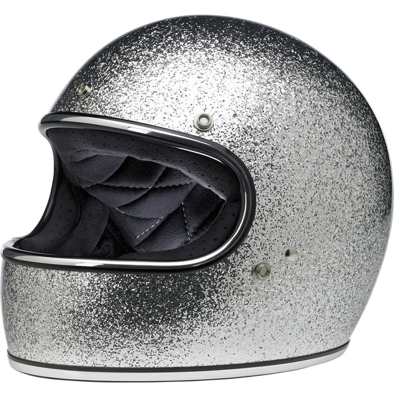 Biltwell Gringo ECE Helmet - Brite Silver Metal Flake