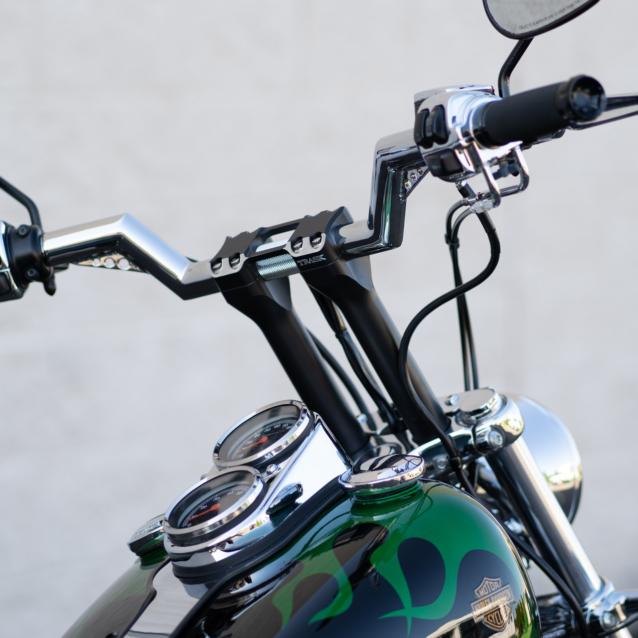 Trask Risers Trask Assault Series Handlebar Risers with Clamp - Get Lowered Cycles