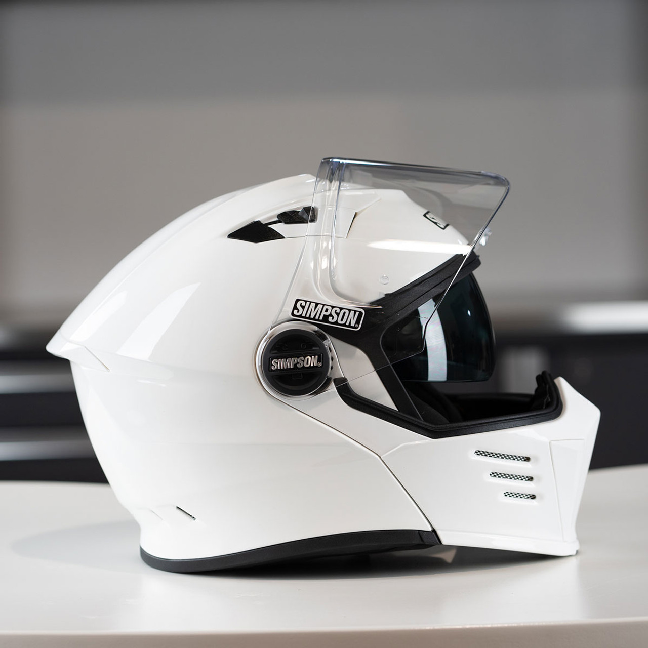 (美品) SIMPSON Mod Bandit モジュラーヘルメット　インカム Simpson Mod Bandit Carbon Helmet - RevZilla