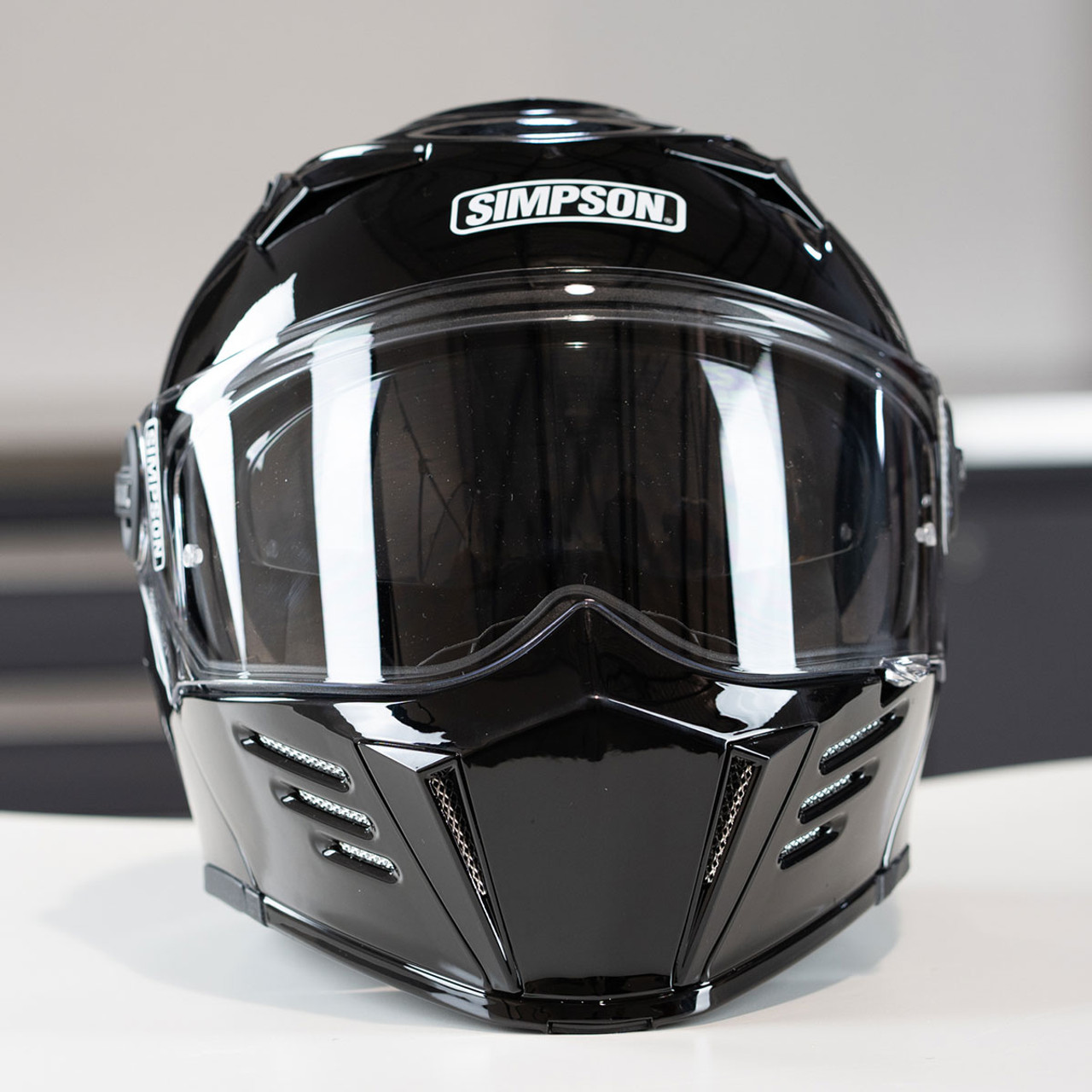 Simpson Helmets - Gloss Black Mod Bandit Helmet - Get Lowered Cycles