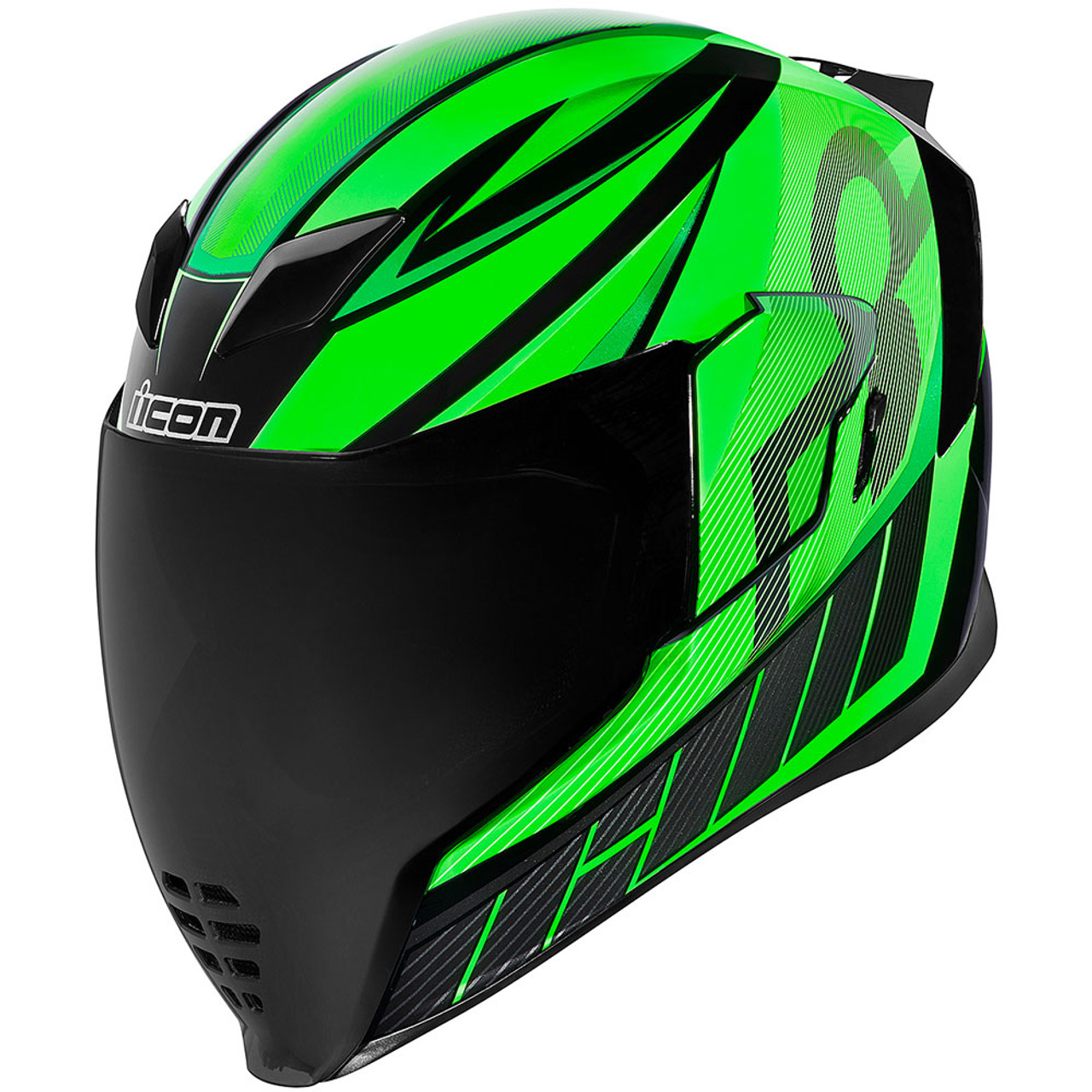 Icon Airflite Qb1 Green Helmet Get Lowered Cycles