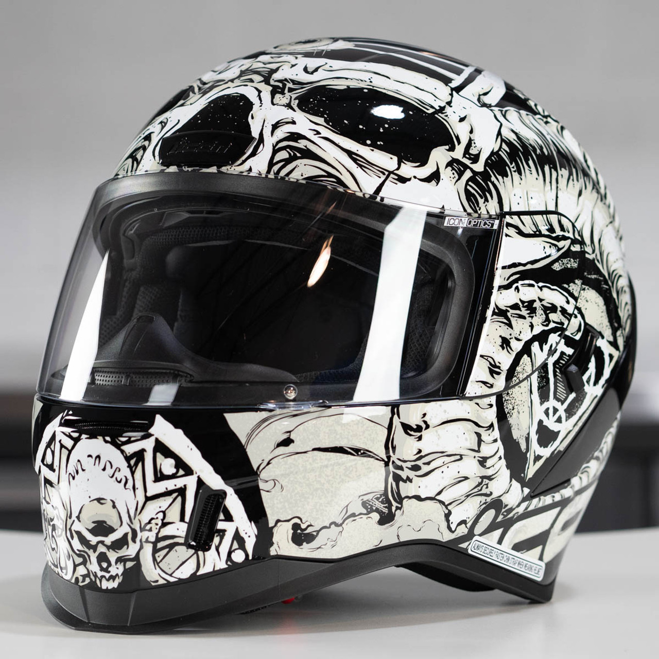 Icon Airform Sacrosanct White Helmet - Get Lowered Cycles