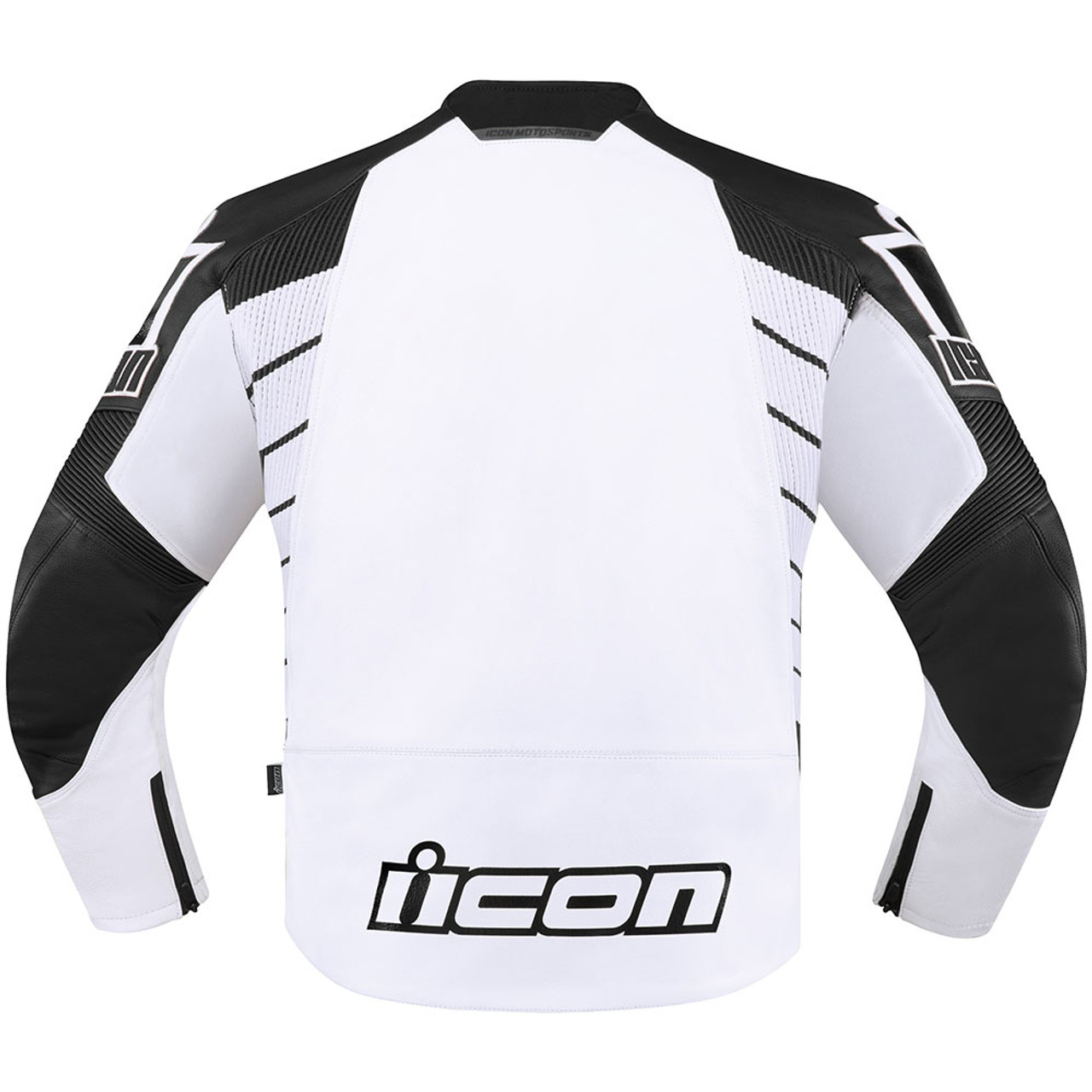 アイコン HYPERSPORT 2 レザージャケット Icon Hypersport 2 Leather/Textile White Motorcycle Jacket