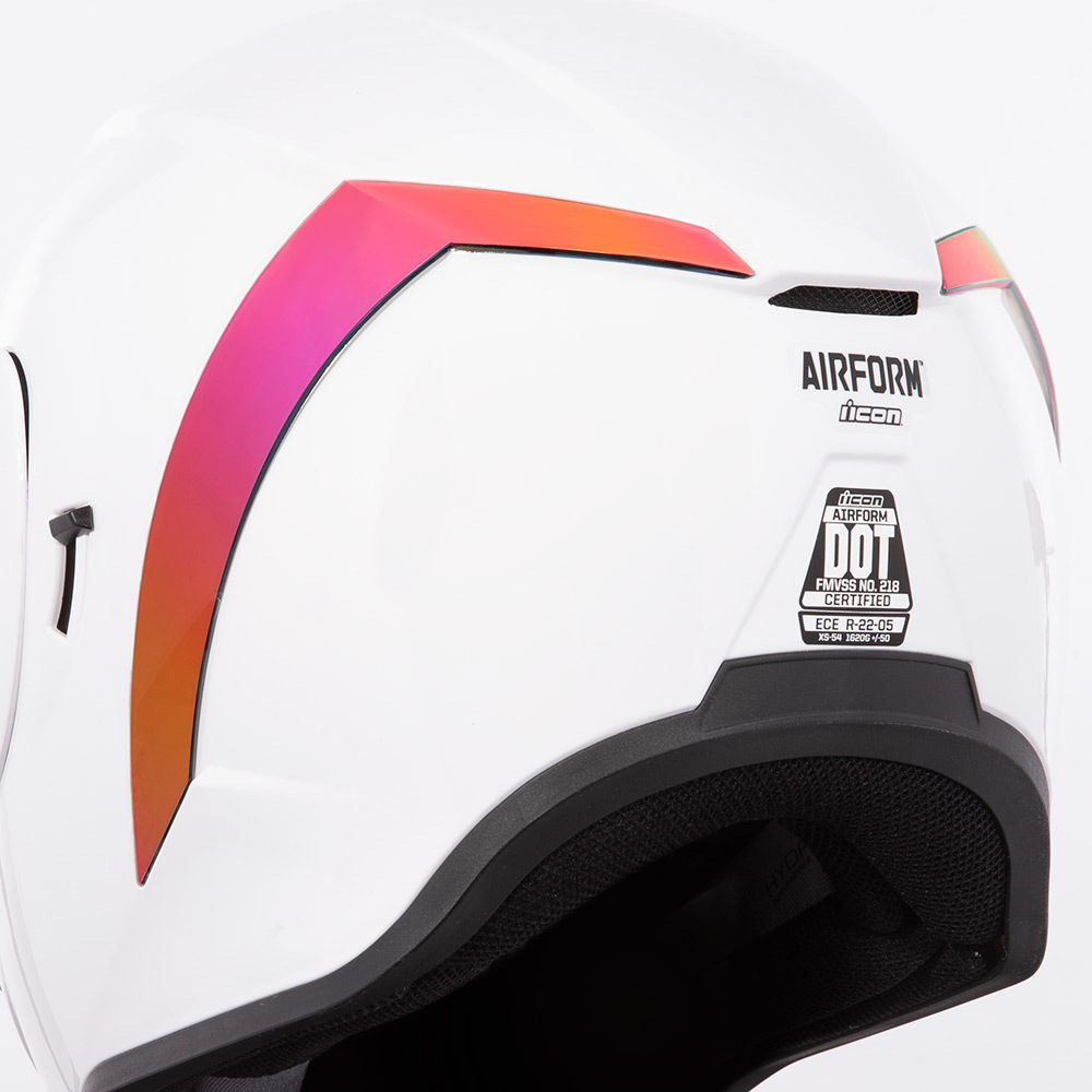 Icon Airform Helmet RST Red Rear Spoiler - 0133-1207 - Get Lowered Cycles