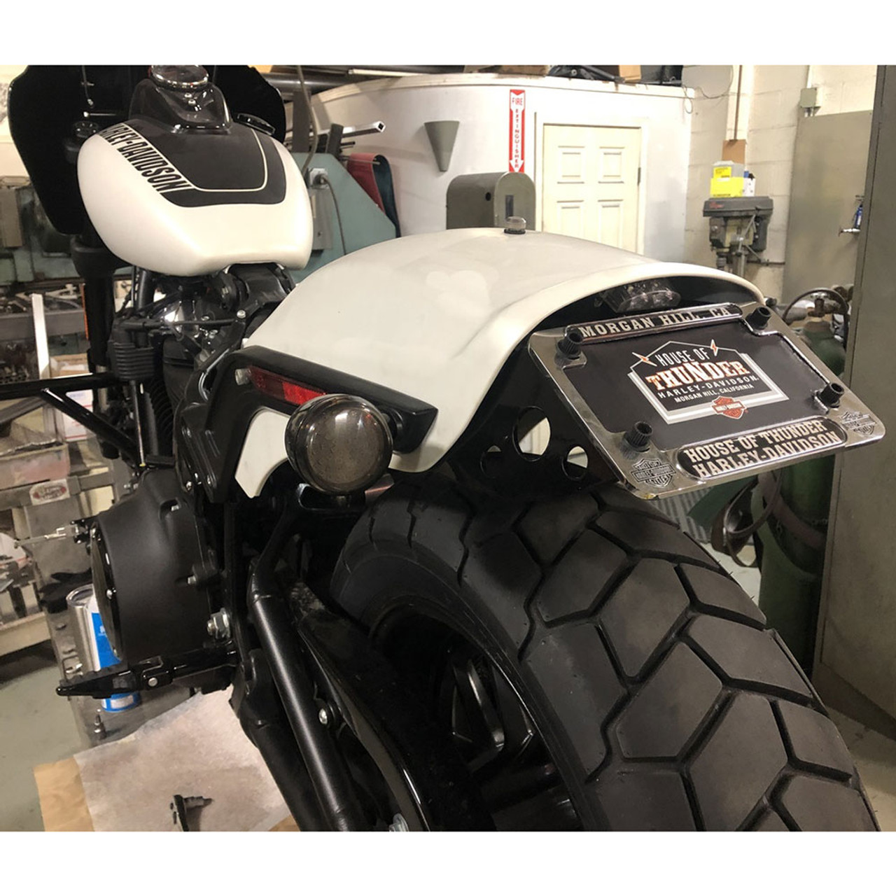 sportster license plate relocation